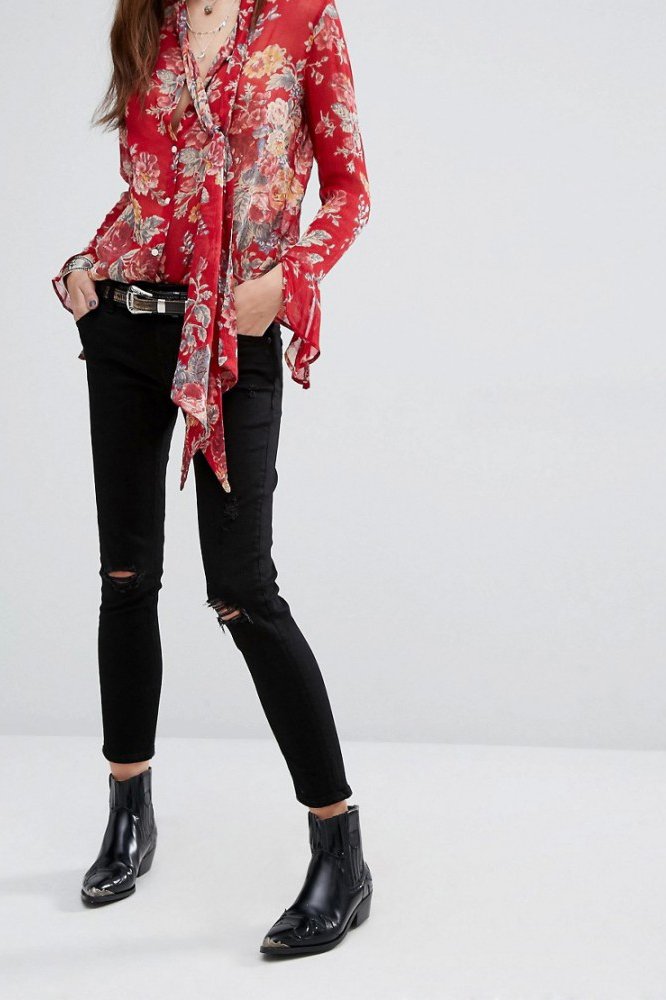 Pantalón vaquero negro niño - Princesas y Príncipes