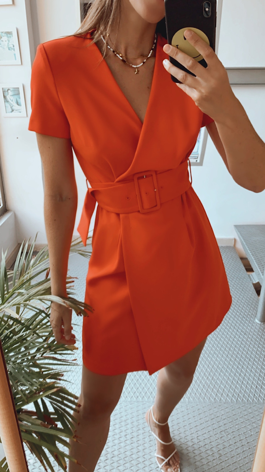 Vestido Coral Cinturón - | OTTRO.com