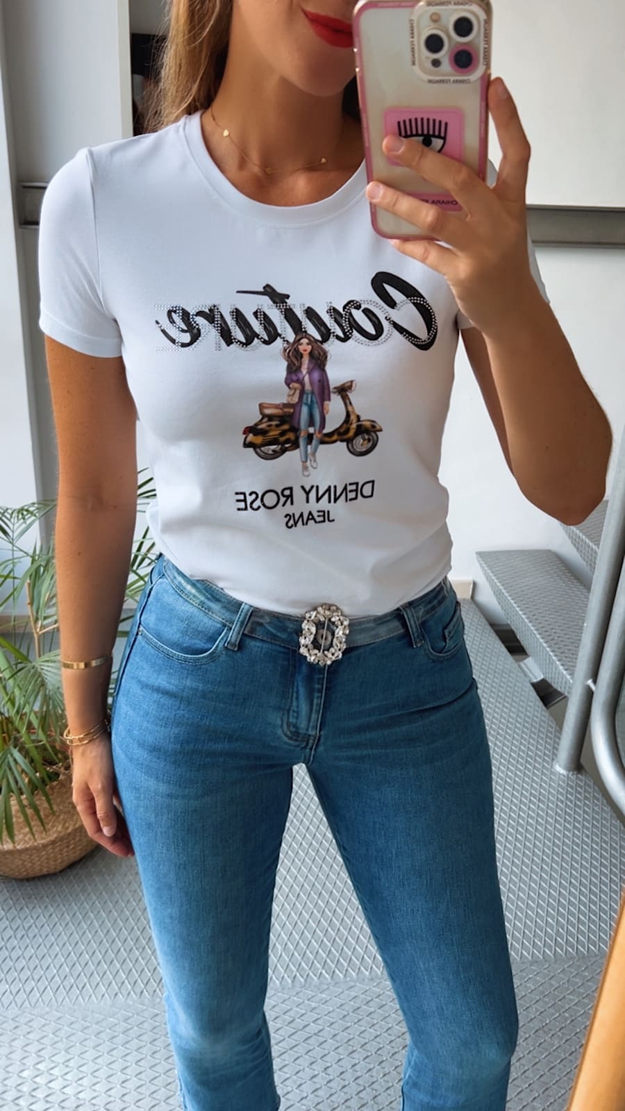 Jeans Flare Detalles Botones - Imagen 8