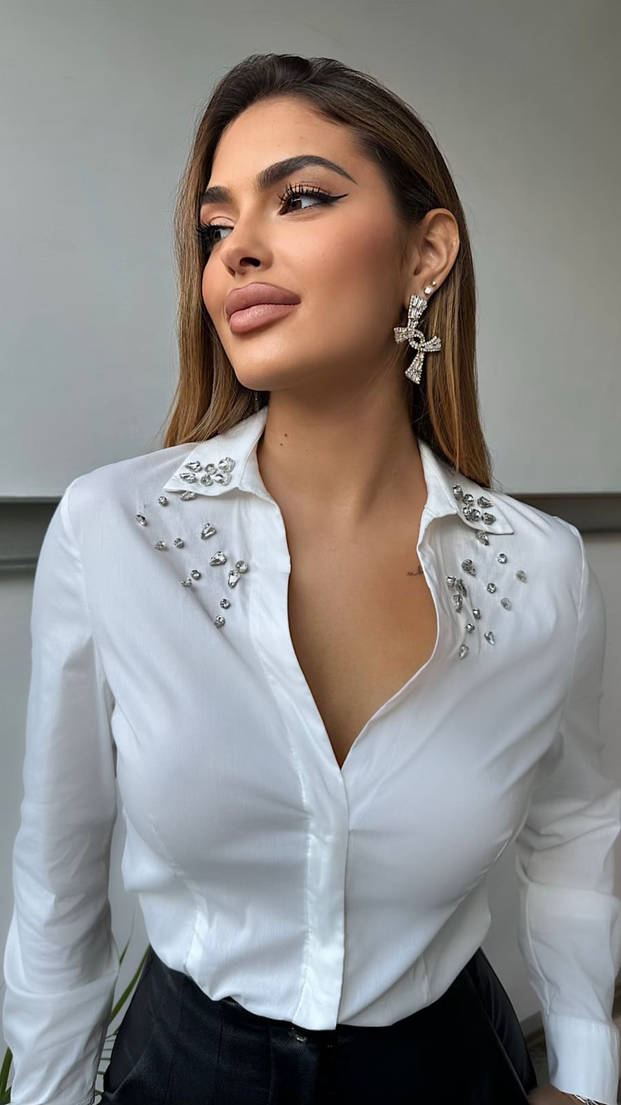 Pantalón Negro Textura Luxury - Imagen 3