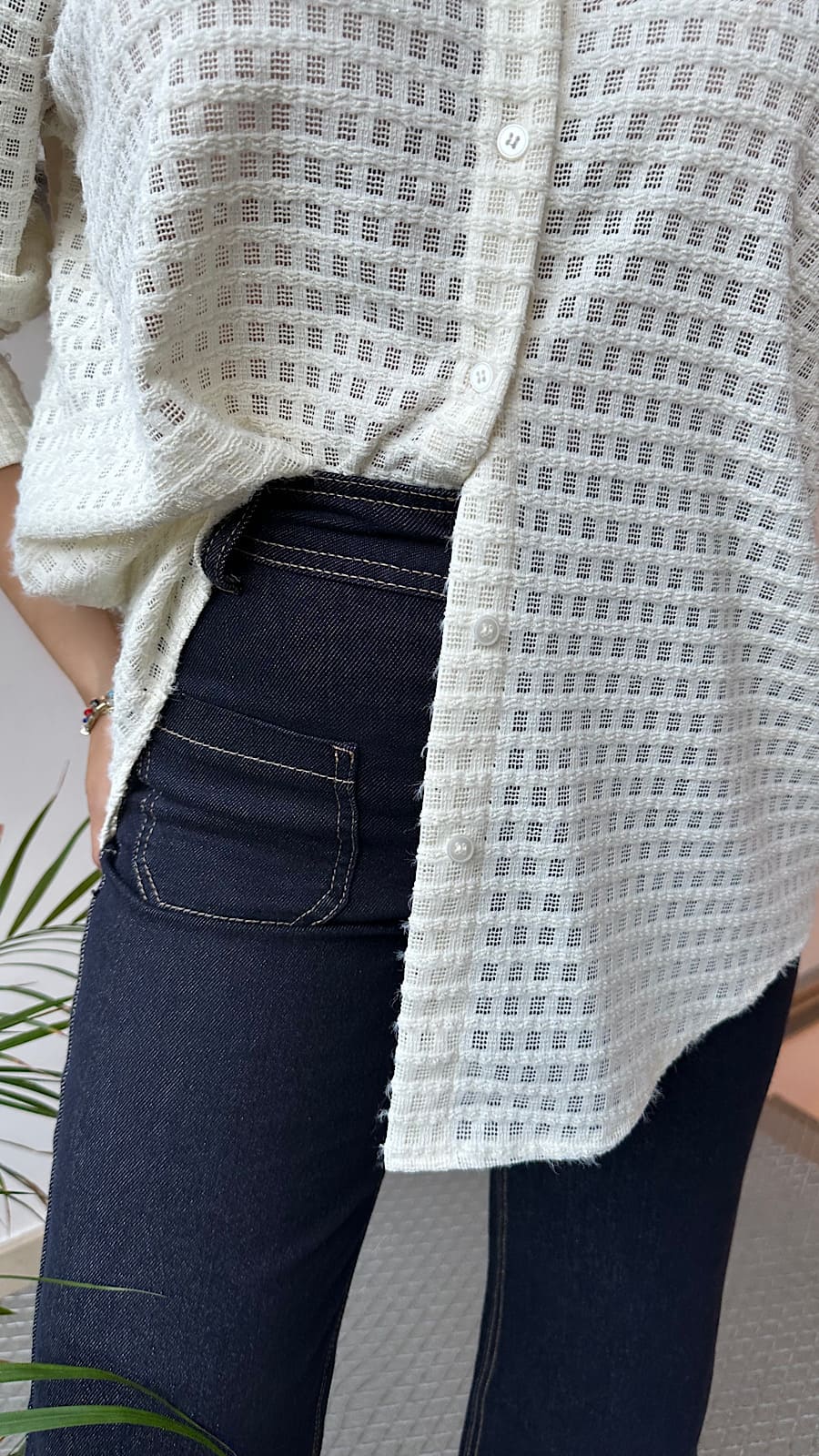 Jeans Azul Rectos Diseño Bolsillos - Imagen 4