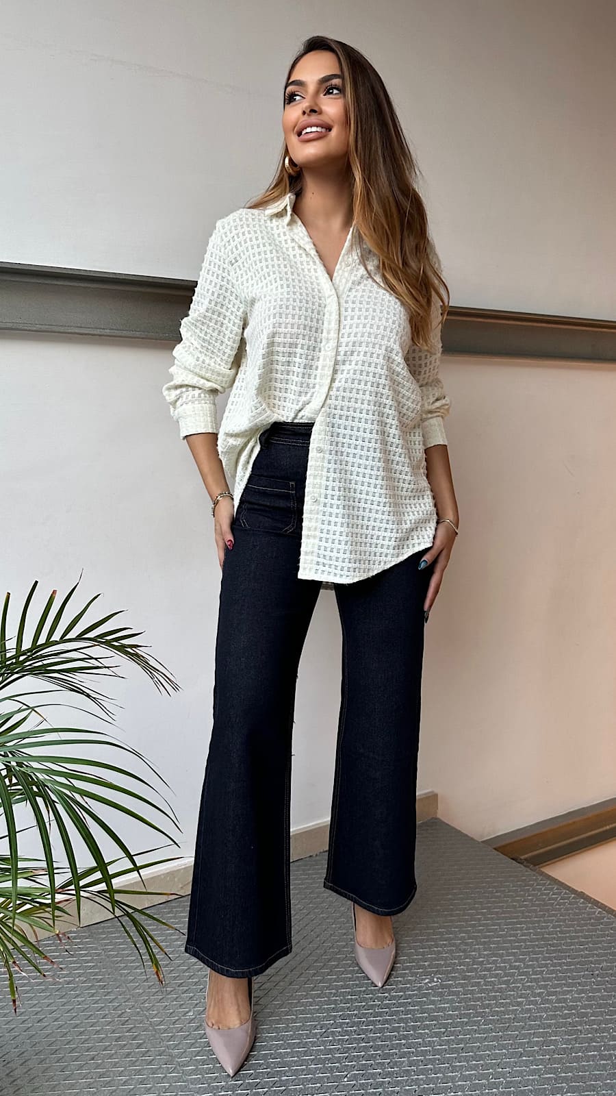 Jeans Azul Rectos Diseño Bolsillos - Imagen 3