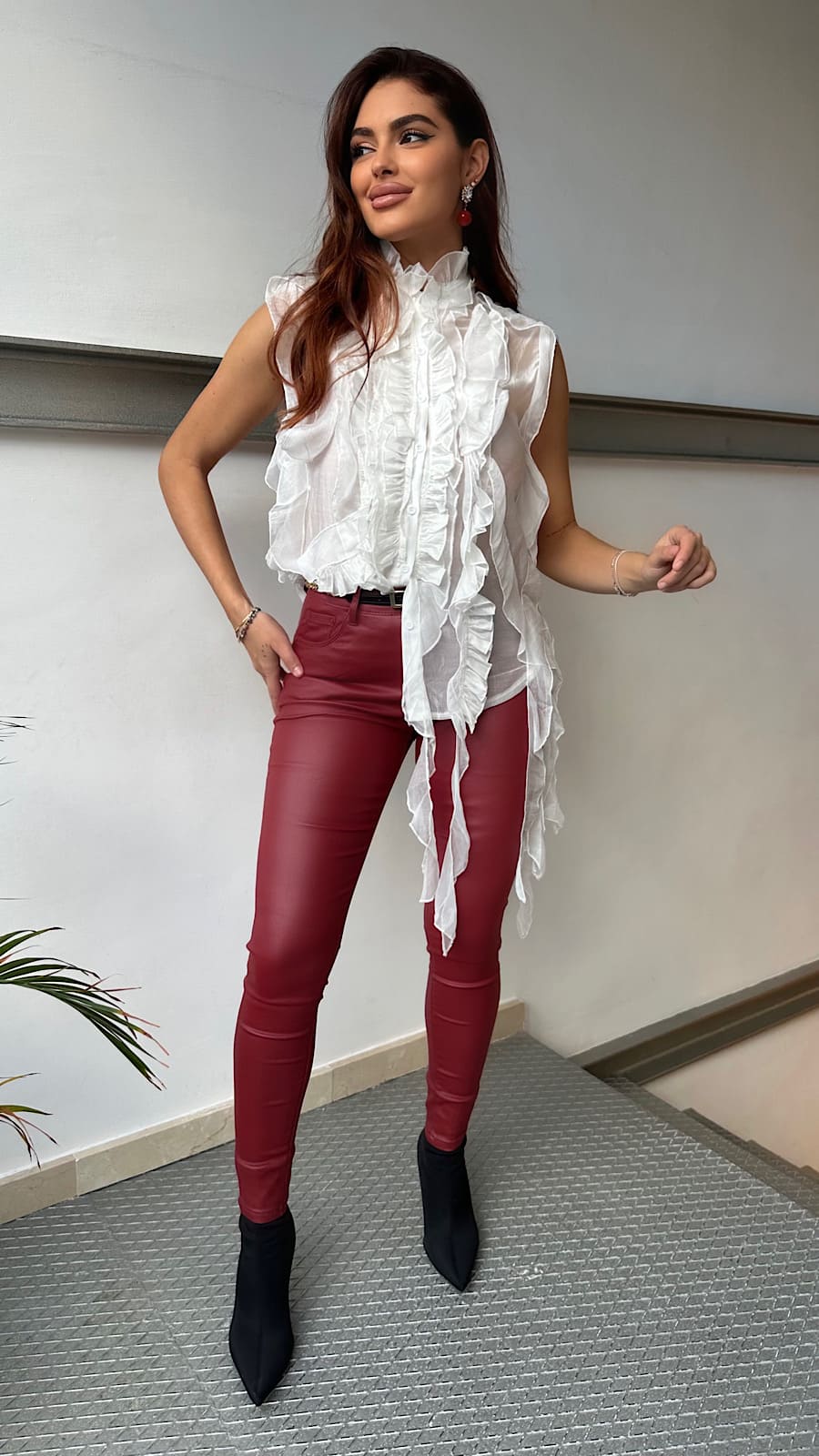 Alternative view of Camisa Blanca Romantica Bradley