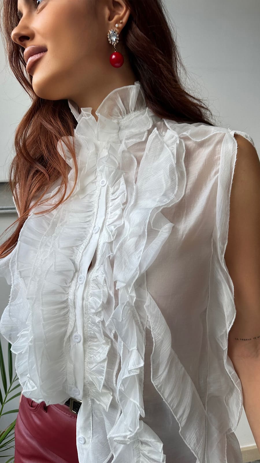 Camisa Blanca Romantica Bradley - Imagen 5