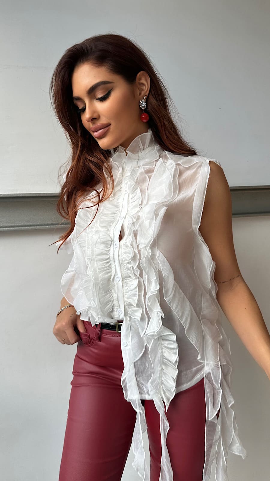 Camisa Blanca Romantica Bradley - Imagen 6