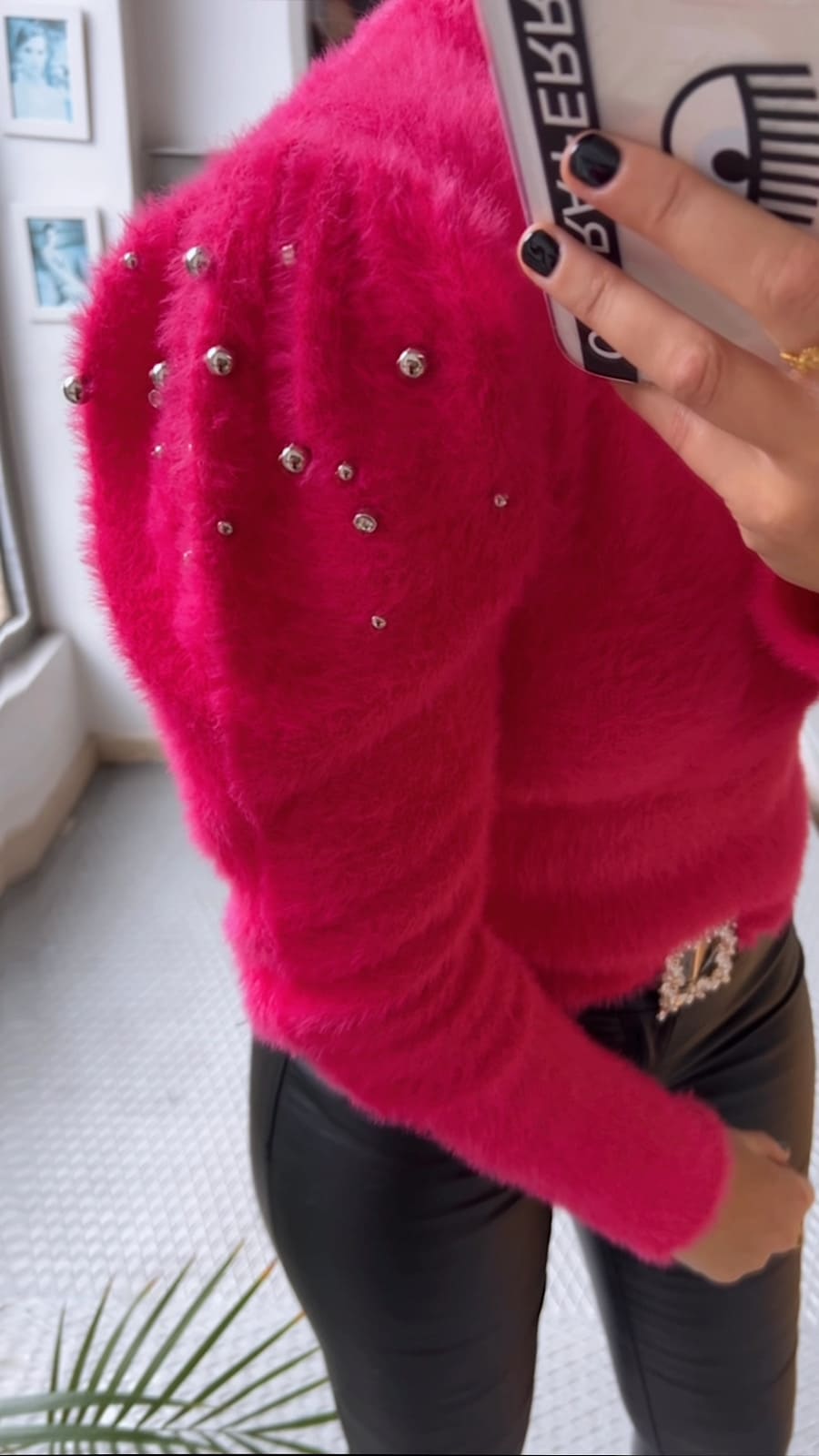 Alternative view of Sueter Rosa Detalle Joya Hombro