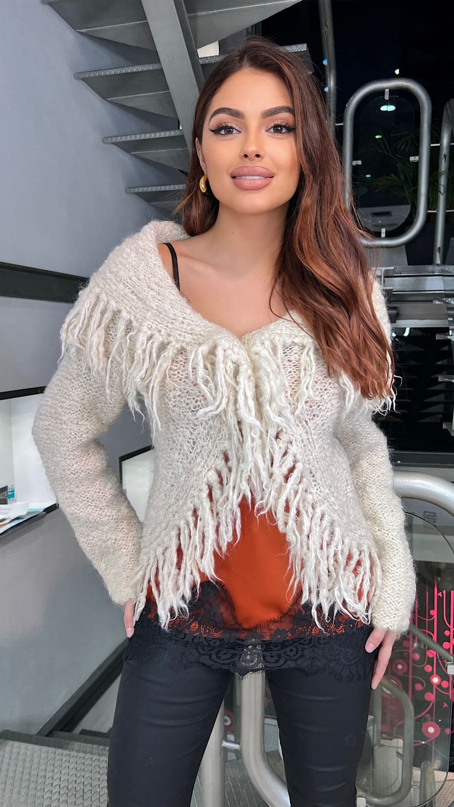 Chaqueta Smow Lana Italiana Tejido a Mano