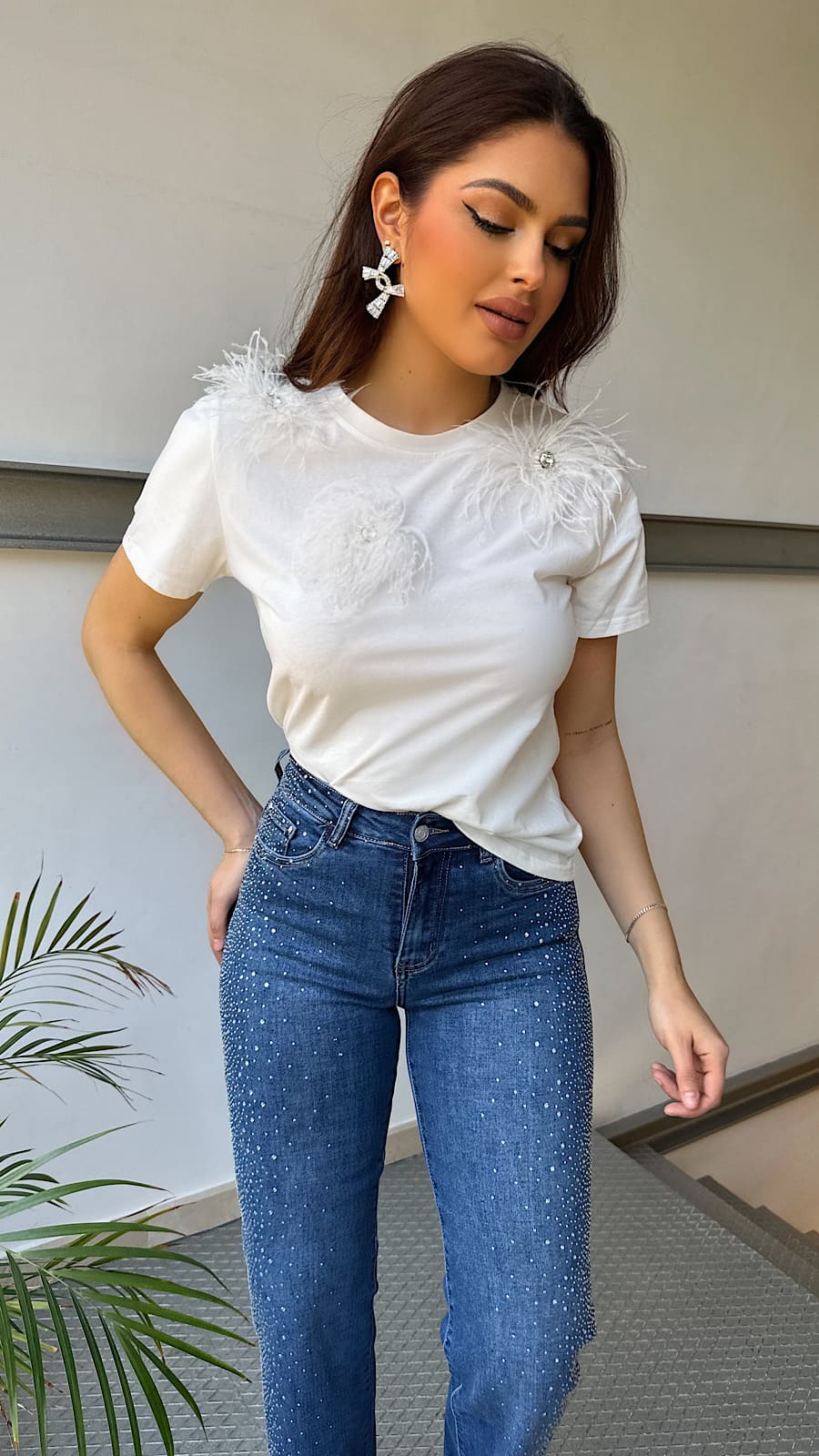 Camiseta Mia White